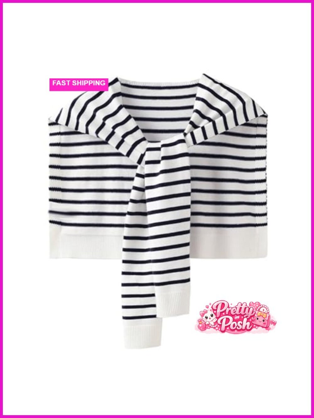 Women Knitted Sweater Shawl Wrap Tie Up Shoulder Cape Scarf Tops